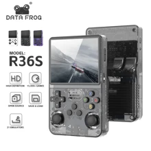 Consola de videojuegos portátil retro DATA FROG R36S, sistema Linux con pantalla IPS de 3.5 pulgadas, reproductor de video de bolsillo, juegos de regalo para Gameboy - multicolor - Ver 1