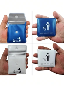 1个便携式烟灰缸，酷炫阻燃口袋烟灰缸袋，迷你户外旅行防漏烟灰盒，可用作旅行收纳包、化妆包、旅行整理包，大容量化妆品收纳盒，可存放口红、化妆刷、护肤品、手机、硬币、小物件，适合居家、送礼、度假及节日（万圣节、圣诞节）等多种场合，波西米亚风 - 彩色 - 查看 3