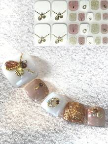 New Summer 3D Faux Diamond Shell Element Nail Art Stickers - Multicolor - View 1