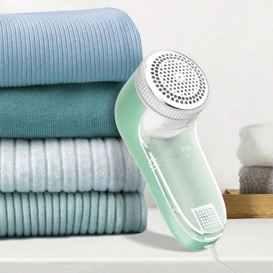 1 件 USB 供电手持式除毛器，迷你便携式家用除毛器，带透明盖 - 粉色 - 查看 1