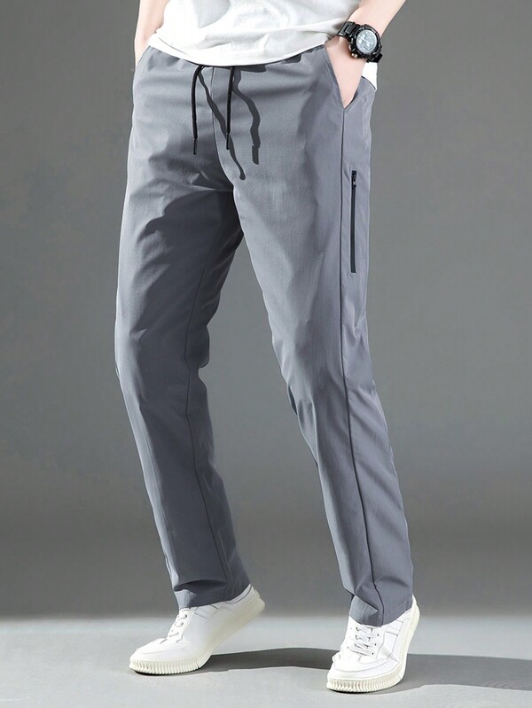 1pc Men's Casual Straight Leg Sweatpants, Autumn Sportswear