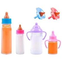 Set de 2/3/4/6 biberones y botellas de jugos pequeñas mágicas de muñecas bebé, juego de biberones y botellas de jugo de muñeca, biberones mágicos con líquido que desaparece, botellas de leche y jugo raras, biberones mágicos con líquido que desaparece, juguetes para niños, adecuados como accesorios de muñecas (color y estilo aleatorios, el tamaño real es pequeño, ver referencia de tamaño en detalles, acercar con precaución si hay preocupación) - Multicolor - Ver 15