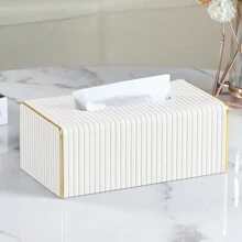 Extra Large Tissue Box, PU Leather Rectangular Tissue Box, Napkin Dispenser, Decorative Storage Box/Organizer, Suitable For Bathroom Vanity, Bedside Table, Coffee Table, Home, Office Desk And Car - Multicolor - View 14