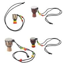 Mini Djembe Percuție pandantiv tobă de mână africană pentru cadou Bongo Cadou clasic, tobă, tobe, set de tobe