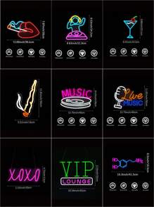 Neon Wall Decor Light With USB Port, Multi-Color & Shape LED Lamps, Suitable For Bar, Pub, Restaurant, Room, Club, Man Cave Decoration