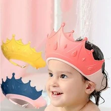 1pc Baby Shampoo Cap, Silicone Adjustable Ear & Eye Protection Wash Hair Hat, Suitable For Daily Use, Multiple Colors Available (Note: Head Circumference Cannot Be Less Than 13cm, Too Small Will Slip, Suitable For Ages 1 Year And Above) - Multicolor - View 3