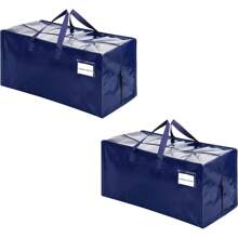 10 Pack Moving Bags W/Backpack Straps, Moving Boxes & Storage Bins Alternative, Packing Supplies, Camping Accessories Totes For Storage, Dorm Room Essentials Storage Bags (Blue, 10 Pack)