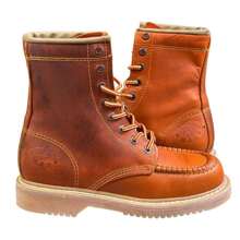 Botas De Trabajo, Botas Sam. Cocido Welt, Rudas Y Resistente, Botas Goodyear Welt, Botas Resistentes, Botas para campo, Botas para trabajo Pesado, Botas Duraderas - Naranja - Ver 3