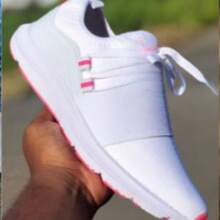 Women's Bicolor Tennis Super Light And Comfortable Gym Training Various Colors On OFFER - 白色和粉紅色 - 查看 2