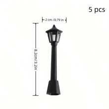 5 Mẫu Đèn Đường Mini Mini Giáng Sinh Cho Trang Trí Trong Nhà Và Ngoài Trời Phụ Kiện Chiếu Sáng Cảnh Quan Sân Vườn, Đồ Trang Trí Sáng Tạo Cho Trang Trí Nhà Ngày Lễ Và Thiết Kế Cảnh Quan, Giáng Sinh - 5 cái - Xem 2