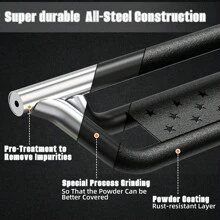 Running Boards For 2007-2018 For Chevy Silverado/Sierra 1500 2500 3500 Crew Cab Side Step