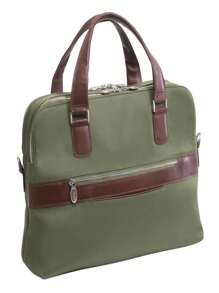 McKlein USA 18581 N Series Hartford Nylon Dual Compartment Briefcase - Green - màu xanh lá - Xem 1