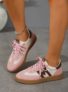 Women's Breathable Pink Casual Shoes, Student Vulcanized Shoes, New Spring Summer Soft Bottom Versatile Sneakers, Autumn Winter