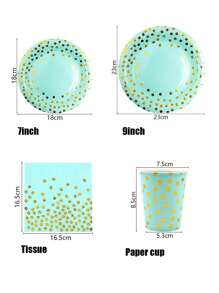 Zestaw 48 elementów, Zestaw tacek na papier urodzinowy z nadrukiem na gorąco, Talerzyki imprezowe, Jednorazowe tacki na papier imprezowy, Zestawy jednorazowej zastawy stołowej, Zastawa stołowa, Tacki na papier do ciasta, Nadaje się do dekoracji urodzinowych, Zestaw akcesoriów na przyjęcie urodzinowe, Dekoracje świąteczne, Dekoracje świąteczne, Prezenty i dekoracje świąteczne, Dekoracje S