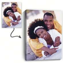 1 张定制无框海报，个性化帆布印刷，适用于家庭照片、婚礼、周年纪念、卧室、客厅、走廊、墙壁艺术品、墙壁装饰、冬季装饰，送给爸爸、妈妈、母亲节的独特礼物 - 50*70cm/19.6*27.5inch 不含框 - 查看 18