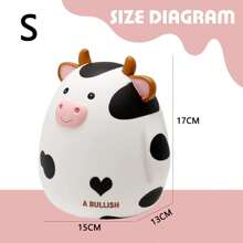 1 pieza Hucha de vaca, caja para monedas irrompible para adolescentes, alcancía con diseño de animal lindo como regalo de cumpleaños para niños y niñas, cajas de ahorro de monedas como mejores regalos