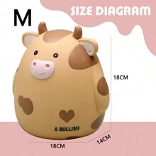 1 pieza Hucha de vaca, caja para monedas irrompible para adolescentes, alcancía con diseño de animal lindo como regalo de cumpleaños para niños y niñas, cajas de ahorro de monedas como mejores regalos