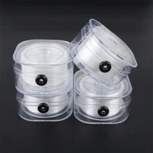 Linha de Contas de Pulseira 0,2-1,0mm, Linha Elástica Plana para Pulseiras, Linha de Pulseira Fácil de Atar, Cordão de Joia para Fazer Joias de Contas e Pulseiras Colares