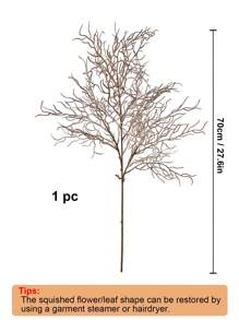 1pc Lifelike Curly Willow Branches Decorative Dried Artificial Twigs, 27.6 Inches Fake Sticks Vintage Vines/Stems DIY Greenery Plants Craft For Vases Home Garden Hotel Farmhouse Decor, Valentine Day, Gift - Brown - View 2