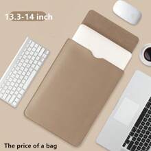 13/13.3/14/15/16 Inch PU Laptop/Tablet Computer Sleeve Bag, Portable Laptop Bag, Tablet PC Protective Cover Case, Office Supplies Storage Bag Back To School - Rectangle - View 20