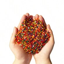 200 hạt gel nước màu/trong suốt, hạt gel nước để làm đầy bình hoa, trang trí Giáng sinh, đồ trang trí trung tâm tiệc cưới, nến nổi, trồng cây, trang trí hoa - Nhiều màu - Xem 4