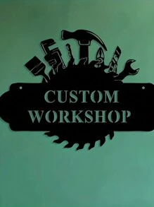 Uma Peça de Arte de Parede de Metal de Estilo Vintage de Ferro Forjado Personalizada Avô Oficina Garagem Sinal de Entrada de Homem Sinal de Reparador Decoração de Casa Perfeita para Dia dos Pais Personalizado Nome Arte de Parede de Metal do Estúdio Ornamental Fofa, Moderna, de Alta Qualidade, Contratada Personalizada, Única, Presentes Ideais para Ele Ela, Namorado, Namorada, Pai, Mãe, Família, Amigos para Aniversários, Dia dos Namorados, Dia das Mães, Aniversários, Dia da Criança, Dia dos Pais, Formatura, Casamentos, Inauguração de Casa, Casa, Jardim, Dia dos Namorados, Decoração do Dia dos Namorados