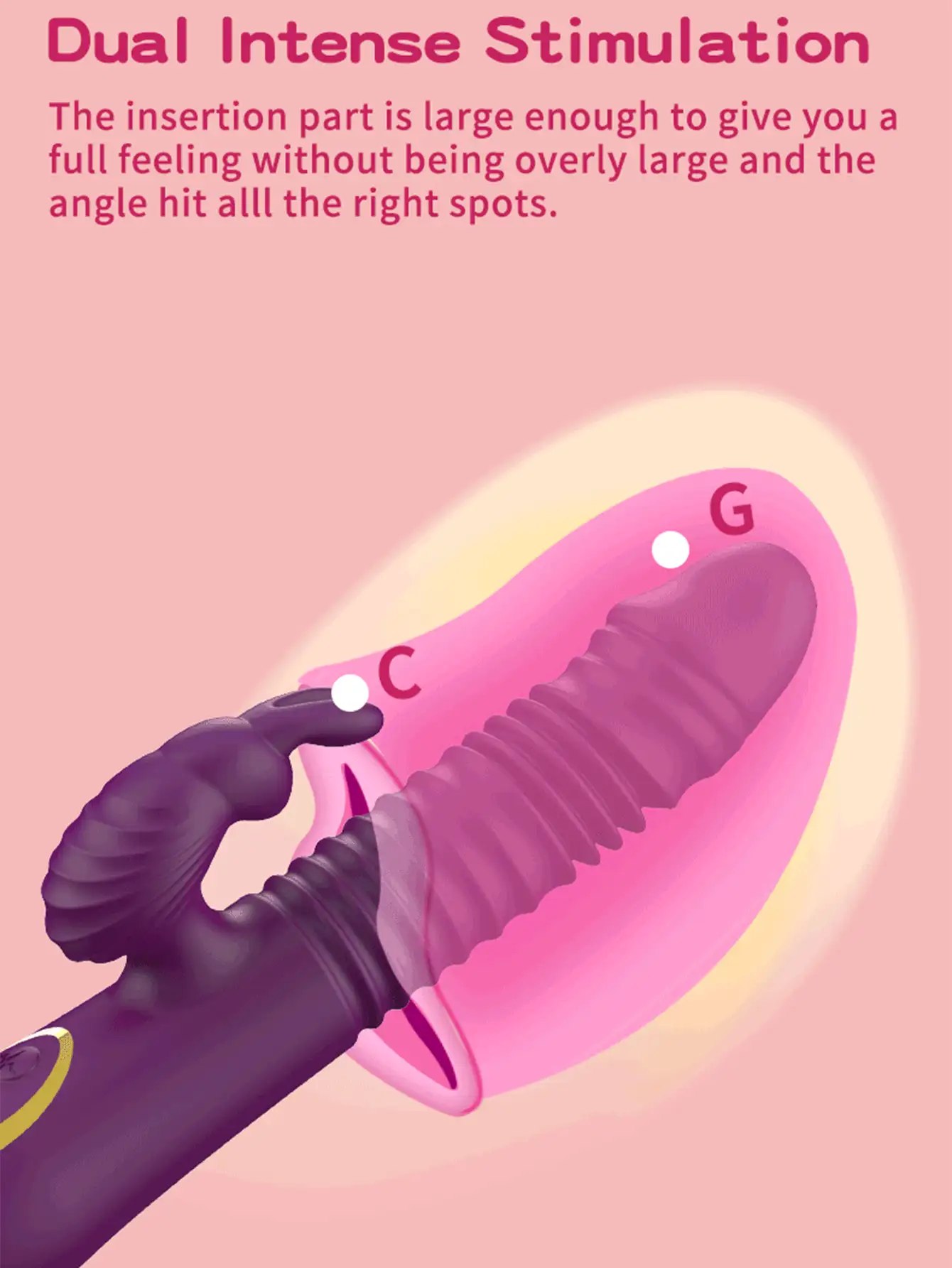 Juguete sexual para adultos estimulador del punto G y del clítoris para mujeres, vibrador de conejo con movimiento de penetración, dildo vibrador con estiramiento para el punto G, vibrador de conejo estimulador del clítoris, masajeador vaginal y anal con 10 modos de frecuencia y 10 modos de penetración con calefacción para la masturbación de mujeres, vibrador a prueba de agua con forma de rosa para parejas, vibrador de conejo simulado sexy multifrec uencia con carga para masaje AV y masturbación, juguete sexual para adultos