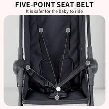 Baby Stroller, Pocket Cart For Kids, One-Click Folding & Easy To Carry, Lightweight Baby Travel Stroller, Baby Pocket Cart - 黑色 - 查看 3