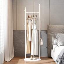 Perchero de pie de color crema, perchero de ropa de pie para el hogar, diseño minimalista para dormitorio, sala de estar, entrada