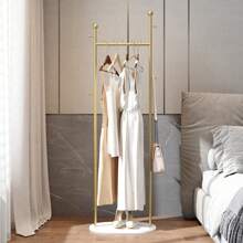 Perchero de pie de color crema, perchero de ropa de pie para el hogar, diseño minimalista para dormitorio, sala de estar, entrada