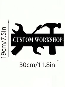 Uma Peça de Arte de Parede de Metal de Estilo Vintage de Ferro Forjado Personalizada Avô Oficina Garagem Sinal de Entrada de Homem Sinal de Reparador Decoração de Casa Perfeita para Dia dos Pais Personalizado Nome Arte de Parede de Metal do Estúdio Ornamental Fofa, Moderna, de Alta Qualidade, Contratada Personalizada, Única, Presentes Ideais para Ele Ela, Namorado, Namorada, Pai, Mãe, Família, Amigos para Aniversários, Dia dos Namorados, Dia das Mães, Aniversários, Dia da Criança, Dia dos Pais, Formatura, Casamentos, Inauguração de Casa, Casa, Jardim, Dia dos Namorados, Decoração do Dia dos Namorados