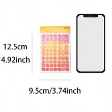 3 tờ/gói nhãn dán sổ lưu niệm dễ thương, nhãn dán trang trí thẩm mỹ sáng tạo cổ điển, vật liệu thủ công tự làm, quà tặng ngày lễ, đồ dùng học tập sổ lưu niệm cá nhân hóa (4 kiểu ngẫu nhiên) - Nhiều màu - Xem 11