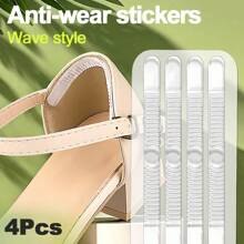 硅胶凝胶鞋跟垫 - 1 片 - 鞋跟衬垫 鞋跟垫 鞋后跟胶带 粘性高跟鞋贴纸 凝胶绑带 - 無色 - 查看 1