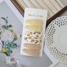 6 Stücke Kleinkind Haarspangen mit Blume Muster, Kleinkind Mädchen Haarschleifen Spangen rutschfest umwickelt mit Schnappverschluss, Blumen Spangen für Haare Haarclips, Haaraccessoires für Baby Kleinkind Mädchen Kinder (unterschiedliche Stoffchargen können Unterschiede aufweisen, zufällig) Liebes Valentinstag
