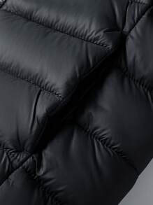 SOLOCOTE Boys' Lightweight Hooded Zip-Up Padded Coat, Suitable For Christmas Party, Winter Casual Outings - Black - View 7