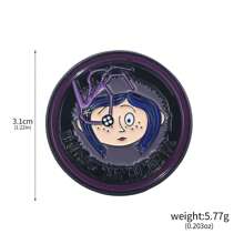 1pc European And American Cartoon Character Ghost Mom Metal Pin, Fashion Accessory Decor, Best Friend Gift - Multicolor - View 16