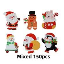 25pcs/50pcs/150pcs/300pcs Christmas Lollipop Decoration Cards, No Candy Included, Christmas Theme Creative Designs: Snowman, Gingerbread Man, Christmas Stocking, Santa Claus, Penguin Lollipop Cards, Christmas Party Decorations, Lollipop Paper Cards DIY Decor, Christmas Party Gifts & Supplies Christmas Christmas Decorations Christmas Pajamas Christmas Gifts Christmas Decor - Multicolor - View 11