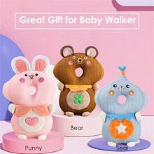 Baby Walker Head Protector Backpack Wear,Toddler Head Protection Safety Pad,Pink Punny - Multicolor - View 8