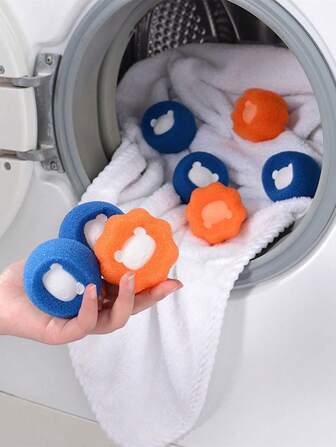 Random Pet Hair Remover, Suitable For Washing Machine, Reusable Dryer Balls, Reduce Wrinkles And Save Drying Time, Anti-Tangling Laundry Balls