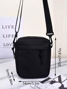 Túi vuông mini di động, Tiền, Tiền mặt cho nhân viên văn phòng, Dành cho nữ, Dành cho nữ sinh viên đại học, Công việc, Kinh doanh, Đi làm, Văn phòng, Kỷ niệm, Dành cho cặp đôi, Làm quà tặng sinh nhật, Làm quà tặng ngày lễ tình nhân - màu đen - Xem 6