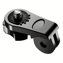 2 件式 Gopro 转接器，用于运动相机适配器 - 安全适配，采用 1/4 英寸螺丝安装，兼容 Hdr As20、As30V、As15V、As200V、As300 - Abs 材质 - 黑色 - 查看 3