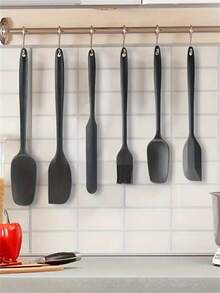 6pcs. Silicone Spatula Set - Rubber Kitchen Spatulas For Baking, Cooking And Mixing - 600°F Heat Resistant And  Silicone Spatulas For Nonstick Pans - Dishwasher Safe - Multicolor - View 3