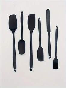 6pcs. Silicone Spatula Set - Rubber Kitchen Spatulas For Baking, Cooking And Mixing - 600°F Heat Resistant And  Silicone Spatulas For Nonstick Pans - Dishwasher Safe - Multicolor - View 5