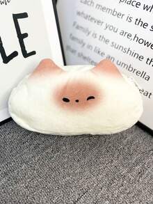 1 件可爱法式烤面包铅笔盒大容量超可爱有趣的文具袋创意柔软收纳袋猫形便携耐用适合学生在校使用 - 彩色 - 查看 11