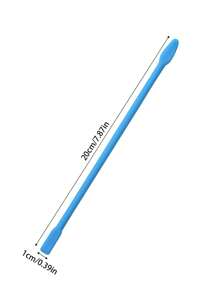 1 pièce Bâton mélangeur en silicone multicolore de 16 cm/20 cm, tige de réglage de la couleur, outil accessoire pour la réalisation de bijoux en résine époxy, distributeur de tasse coloré pour le DIY