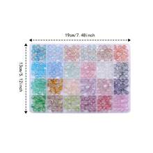 100/360/720pcs 8mm Glass Beads With Cracked Design, DIY Jewelry Necklace Bracelet Accessories Kit - Multicolor - View 2