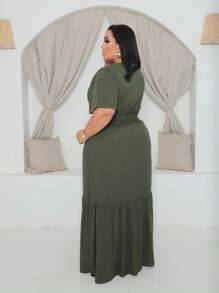 MILENKA DRESS - Armeegrün - Übersicht 3