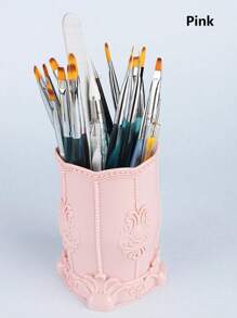 1个复古美甲刷收纳盒，塑料化妆刷整理器，笔筒，口红架，桌面收纳盒，大容量化妆品收纳盒，优雅耐用设计，化妆包，化妆包，梳妆台，旅行，化妆包，收纳，化妆品整理盒，化妆包，洗漱包，桌面收纳盒，化妆包，化妆袋，化妆品整理盒，梳妆台配件，化妆袋，化妆包，珠宝盒，化妆刷架，刷架，香水整理盒，化妆包，女士礼物，圣诞礼物，女士礼物创意，房间装饰 - 彩色 - 查看 7