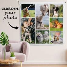 1 tấm thảm trang trí tùy chỉnh có hình ảnh và văn bản, dùng cho sinh nhật, đám cưới, Halloween, Giáng sinh, tiệc tùng, ngày của cha/mẹ, trang trí nhà cửa, thẩm mỹ phòng ngủ, nghệ thuật treo tường, trang trí nhà cửa, trang trí phòng, đồ dùng trong phòng, cờ cho phòng, trang trí Giáng sinh, thảm trang trí tùy chỉnh, cờ tùy chỉnh, thảm trang trí - Nhiều màu - Xem 1