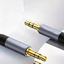 Cavo Aux intrecciato in nylon da 3,5 mm premium - Maschio a maschio, audio stereo Hi-Fi per cuffie, auto, casa audio, altoparlanti e accessori per cuffie tablet
